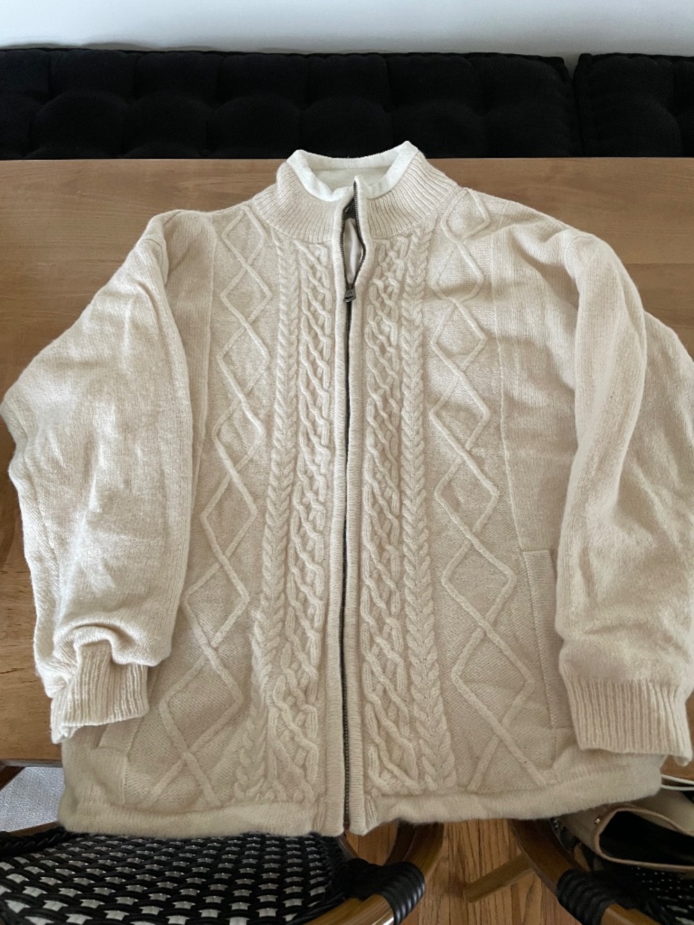 Irish Sweater Zip Up